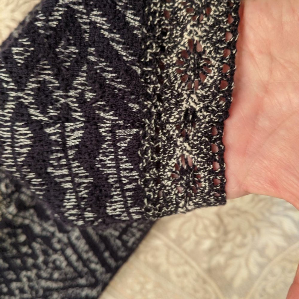 Lucky Brand Sweater Dress with Fringe Hem - Picture 4 of 8